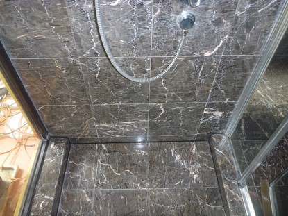 Marble, limestone, travertine shower walls and floor polishing, sealing, cleaning and mould removal Brisbane, Gold Coast and Sunshine Coast